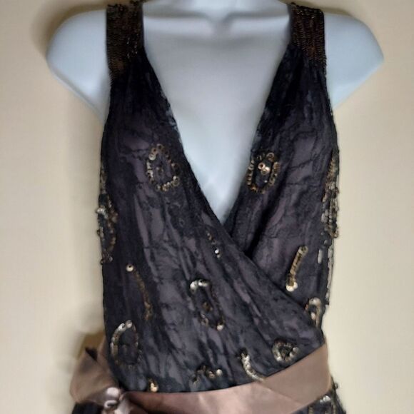Yaya Layered Lace Beaded & Silk Sash - Picture 2 of 5